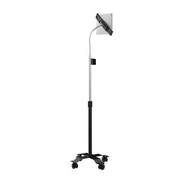 CTA Digital® Compact Security Gooseneck Floor Stand with Lock and Key Security System for iPad®/Tablet