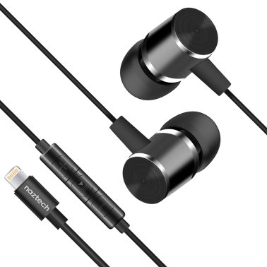 Naztech® Platinum MFi Lightning® Earphones (Black)