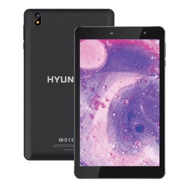 Hyundai® Technology HYtab Pro 8LA1 8-In. FHD Tablet, 64 GB Storage, Android™ 11, LTE and Wi-Fi®, with Screen Protector, Stylus, and Earbuds, Black