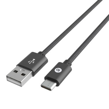 iEssentials® Charge & Sync Braided Lightning® to USB Cable (72 In.; Black)