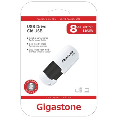 Gigastone® USB 2.0 Flash Drive (8 GB)