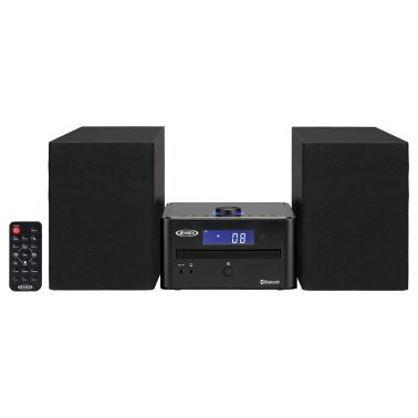 JENSEN® JBS-210 3-Piece Stereo 4-Watt-RMS CD Music System with Bluetooth®, Digital AM/FM Receiver, 2 Speakers, and Remote