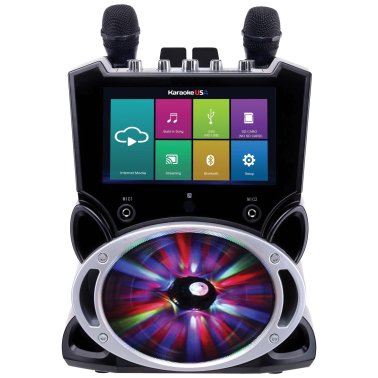 Karaoke USA™ Complete Wi-Fi® Bluetooth® Karaoke Machine with 9-Inch Touch Screen