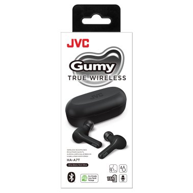 JVC® Gumy In-Ear True Wireless Bluetooth® Earbuds with Microphone (Black)