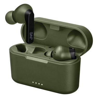 JVC® RIPTIDZ Bluetooth® Earbuds, True Wireless with Charging Case (Olive)