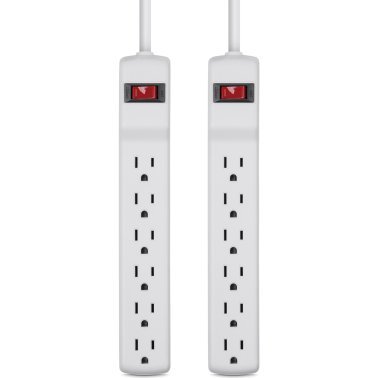 Belkin® 6-Outlet Surge Protectors, 2 pk