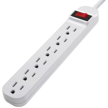 Belkin® 6-Outlet Power Strip with Right-Angle Cord