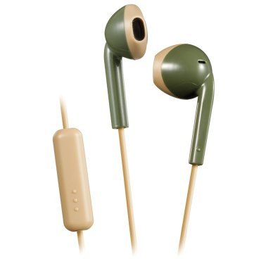 JVC® Retro In-Ear Wired Earbuds with Microphone (Green)