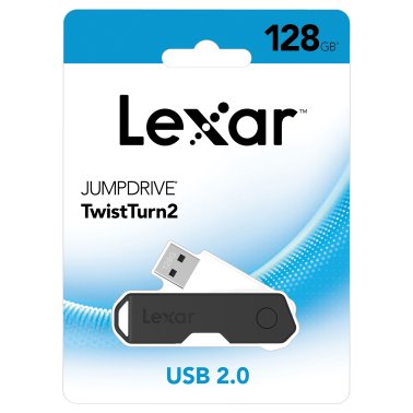 Lexar® JumpDrive® TwistTurn2 USB 2.0 Flash Drive (128 GB)