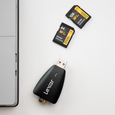 Lexar® 2-in-1 USB 3.1 Multi-Card Reader