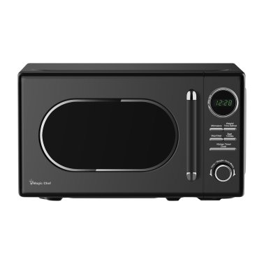 Magic Chef® 0.7-Cu. Ft. 700-Watt Retro Countertop Microwave (Black)