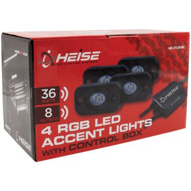 Heise LED Lighting Systems® Marine/Powersports RGB Accent Light Kit (4 pk)