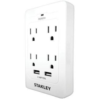 STANLEY® SurgeQuad AC and USB Wall Tap