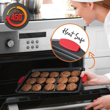 NutriChef 3-Piece Steel Non-Stick Bakeware Set