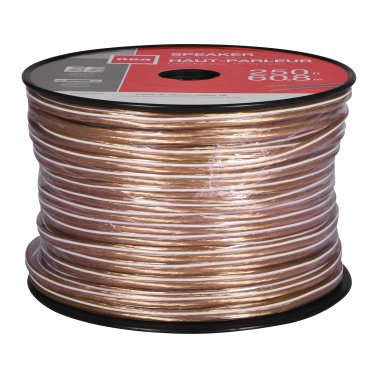 RCA 16-Gauge Speaker Wire, Clear (250 Ft.)