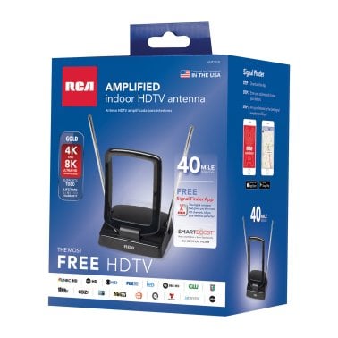 RCA Indoor Amplified FM and HDTV Antenna