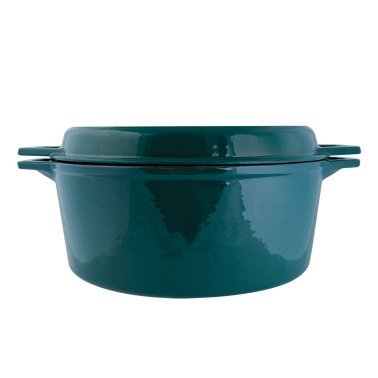 Taste of Home® 7-Qt. Enameled Cast Iron Dutch Oven with Grill Lid, Sea Green