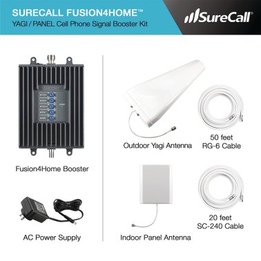 SureCall® Fusion4Home® Yagi/Panel In-Building Cellular Signal-Booster Kit