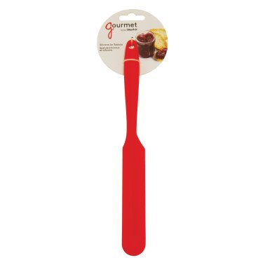 Gourmet By Starfrit® Silicone Jar Spatula, Red/Grey