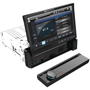 Soundstream® 7" Single-DIN In-Dash DVD Receiver with Flip-out Display & Bluetooth®