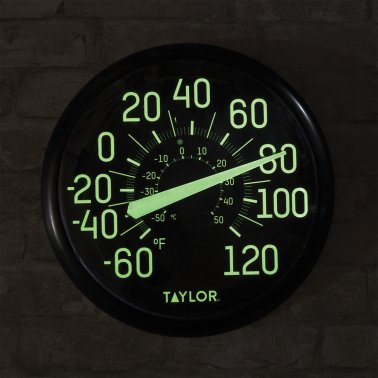 Taylor® Precision Products 13.25-Inch Indoor/Outdoor Glow-in-the-Dark Thermometer