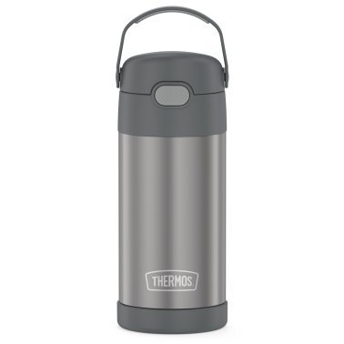 Thermos® 12-Ounce FUNtainer® Vacuum-Insulated Stainless Steel Bottle (Gray)