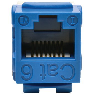 Tripp Lite® by Eaton® CAT-6/CAT-5E 110-Style Punch-down Keystone Jack (Blue)