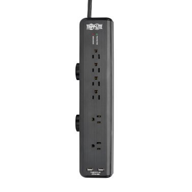 Tripp Lite® by Eaton® 6-Outlet Surge Protector with Clamps and 2 USB Ports