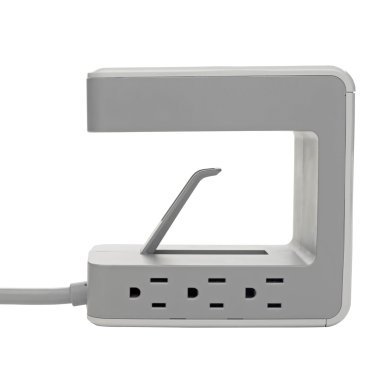 Tripp Lite® by Eaton® Protect It!® 6-Outlet Surge Protector Desk Clamp with 2 USB Ports and 1 USB-C® Port, 8 ft. Cord