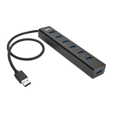 Tripp Lite® by Eaton® 7-Port Portable USB 3.0 SuperSpeed Mini Hub, Aluminum