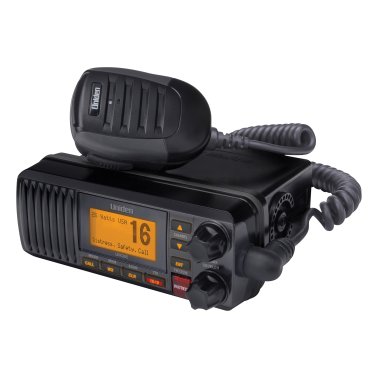 Uniden® 25-Watt Fixed-Mount VHF Marine Radio with DSC, UM385 (Black)