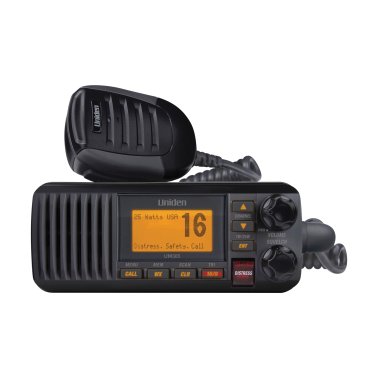 Uniden® 25-Watt Fixed-Mount VHF Marine Radio with DSC, UM435 (Black)