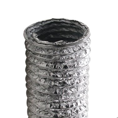 Deflecto® Supurr-Flex® 5-Ply 4-In. Aluminum Flexible Dryer Vent Transition Duct (50 Ft.)