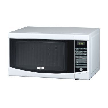 RCA 0.7-Cu. Ft. Countertop Microwave Oven with Glass Turntable, 700 Watts, White