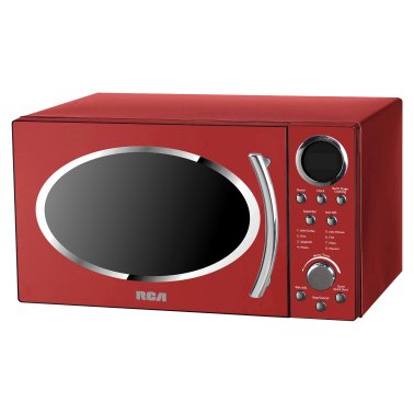 RCA 900-Watt 0.9-Cu.-Ft. Retro Countertop Microwave (Red)