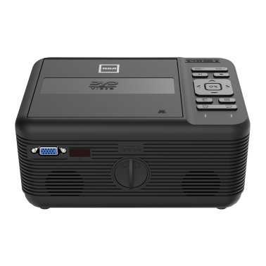 RCA Bluetooth® 480p LCD Compact Projector with Built-in DVD Player, 100-In. Foldup Screen, and Remote (Black)