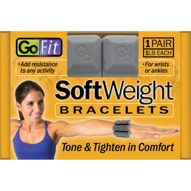 GoFit® Pair of 1-Lb. Soft Weight Bracelets