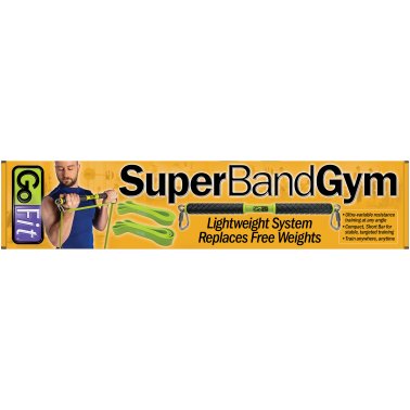 GoFit® Super Band Gym with Short Bar
