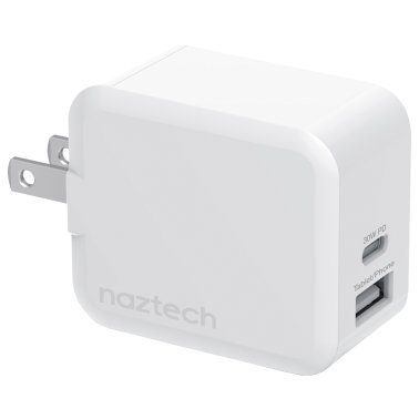 Naztech® 30-Watt Power Delivery Dual-Output USB-C® Fast Wall Charger