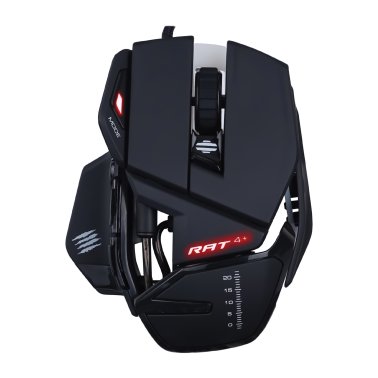 MAD CATZ® R.A.T. 4+ Optical Corded Gaming Mouse, Black