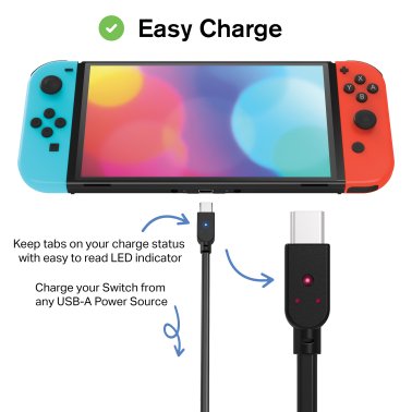 Nyko® Charge Link for Nintendo Switch®, Switch Lite, and Switch OLED