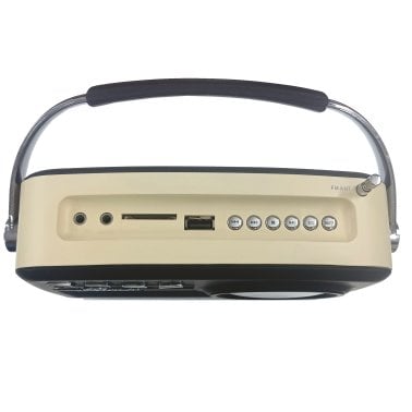 Supersonic® Retro Portable AM/FM Radio with Bluetooth®, SC-1201 (Black)