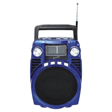 Supersonic® Bluetooth® 4-Band Radio (Blue)