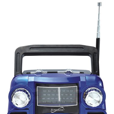 Supersonic® Bluetooth® 4-Band Radio (Blue)