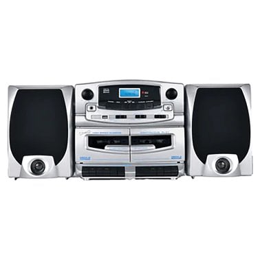 Supersonic® Bluetooth® Home Audio System, with Integrated Amplifier, CD Player, and Dual Cassette Decks