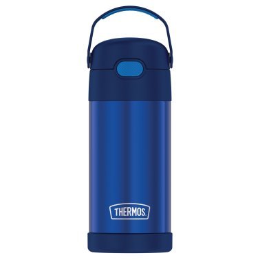 Thermos® 12-Ounce FUNtainer® Vacuum-Insulated Stainless Steel Bottle (Navy)