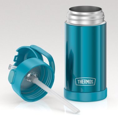 Thermos® 12-Ounce FUNtainer® Vacuum-Insulated Stainless Steel Bottle (Teal)