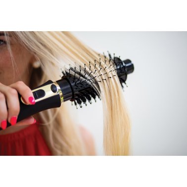 Cosmopolitan Hot Airstyler Brush (Black/Gold)