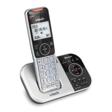 VTech® Bluetooth® DECT 6.0 Expandable Cordless Phone with Connect to Cell™ and Answering System (1 Handset; Black)