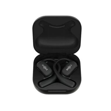 Shokz® OpenFit™ Bluetooth® Open-Ear Earbuds, Ear Hook True Wireless with Charging Case and Cable (Black)